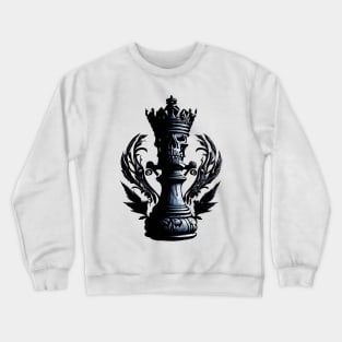 Cool skull head Chess pieces king Crewneck Sweatshirt